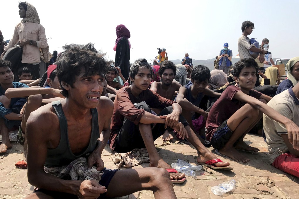Bangladesh’s coastguard rescued hundreds of Rohingya refugees who had been drifting at sea for months after failing to reach Malaysia. Photo: AP