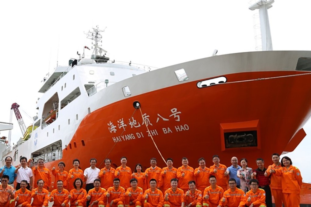 A Chinese foreign ministry spokesman said the Haiyang Dizhi 8 was conducting normal activities. Photo: China Geological Survey