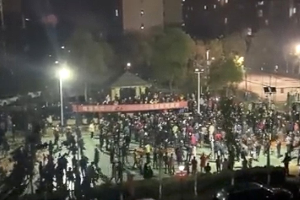 “Brother Zeng” was arrested for organising two protests at the Sea Mountain residential community in Yingcheng. Photo: Weibo