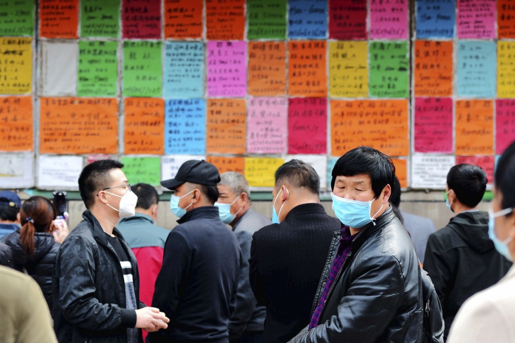 Even as the surveyed jobless rate – the official measurement of unemployment in China – fell to 5.9 per cent from the record 6.2 per cent in January and February, many economists believe real job losses are more rife. Photo: AP