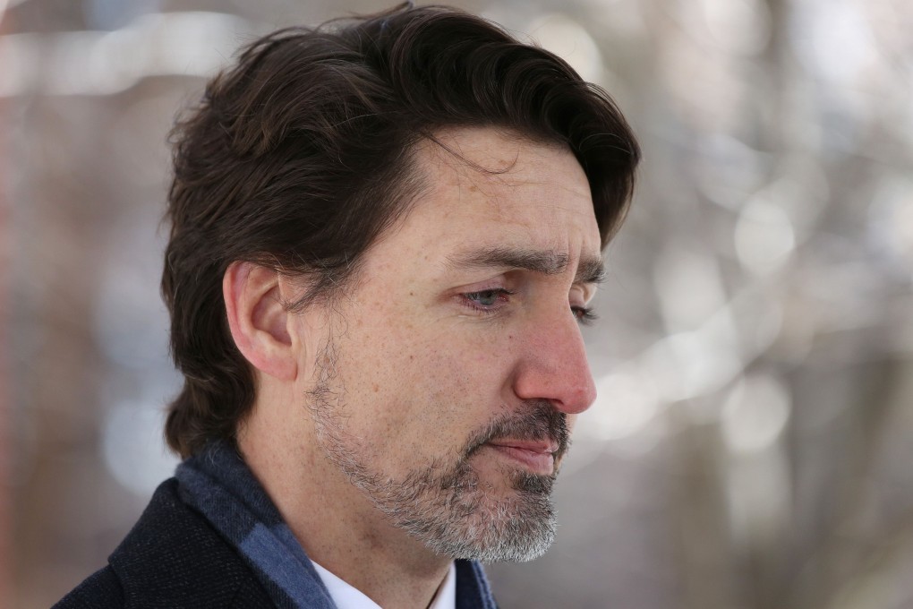 Canadian Prime Minister Justin Trudeau comments on the shooting in Nova Scotia during a news conference in Ottawa on Monday. Photo: AFP