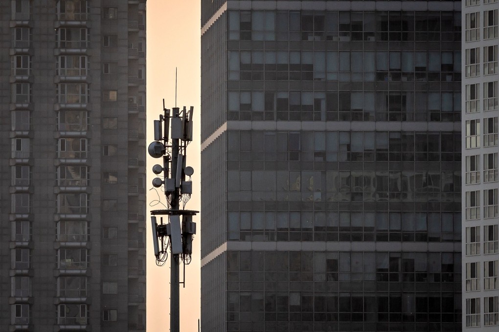 China Telecom is America’s latest target, with government agencies calling on the US communications regulator to terminate its authorisation to provide international telecoms services to and from the United States. Pictured is a telecom tower on a Beijing street. Photo: AFP