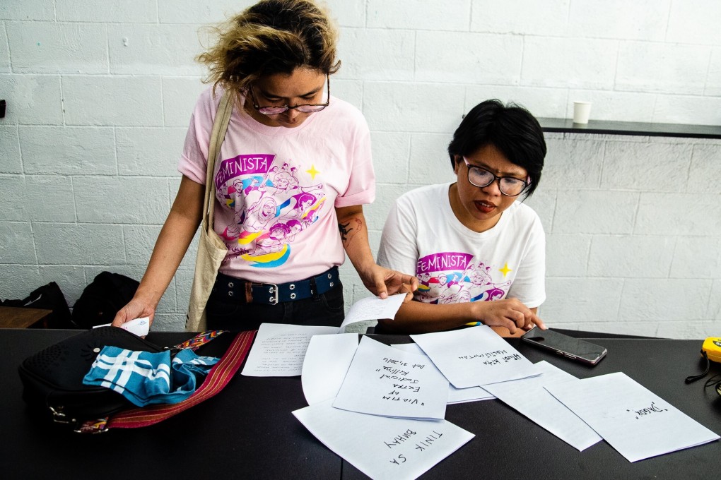 Staff of Gantala Press at work. The all-women publishing house holds an annual fair for female writers and artists to show their work, and is one of a number of small, independent publishers giving women and poor Filipinos a voice. Photo: Maro Enriquez