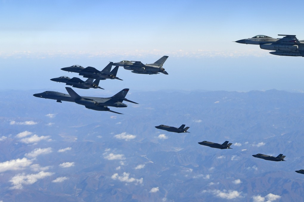 The South Korean and US air forces take part in joint exercises annually, but had postponed those due to take place last November. Photo: EPA-EFE