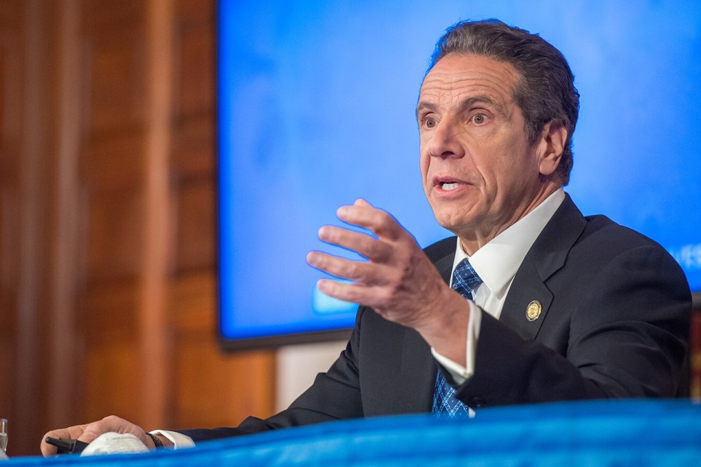 New York Governor Andrew Cuomo delivers his daily press briefing on Covid-19 on Friday. Photo: Office of Governor Andrew M. Cuomo via TNS