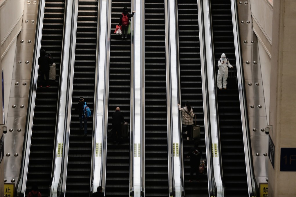 Escalators are likely vectors for the spread of viruses. Photo: Bloomberg