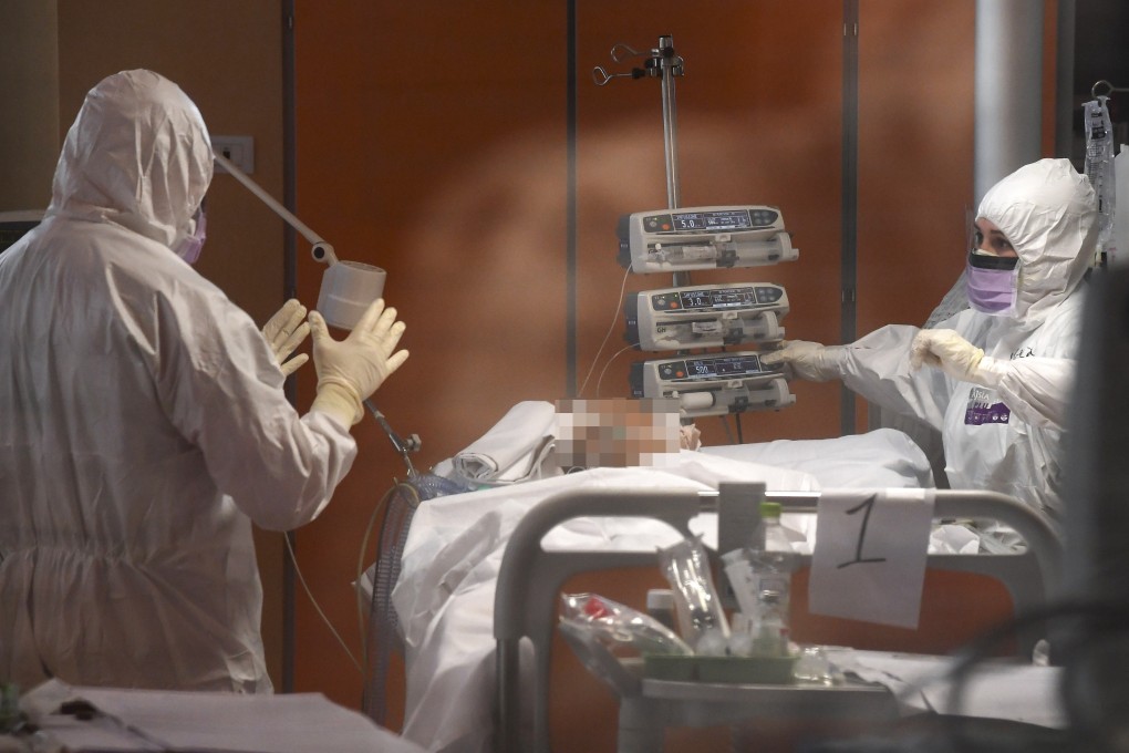Health care workers in Rome, Italy, on March 25. Photo: Xinhua