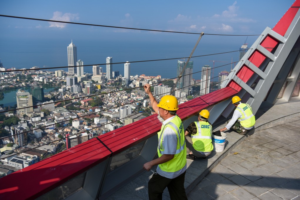 The Lotus Tower in Colombo, capital of Sri Lanka, was developed under China’s Belt and Road Initiative. Photo: Xinhua