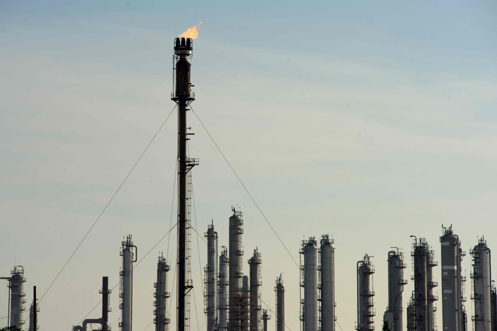 A petrochemical plant in Houston, Texas, on April 20, 2020. Photo: AFP