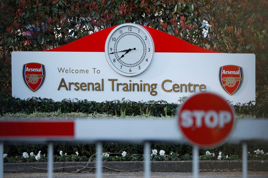Arsenal’s training ground in London Coleny is seen on March 13, after manager Mikel Arteta tested position for the coronavirus. Premier League matches have been suspended since mid-March. Photo: Action Images via Reuters