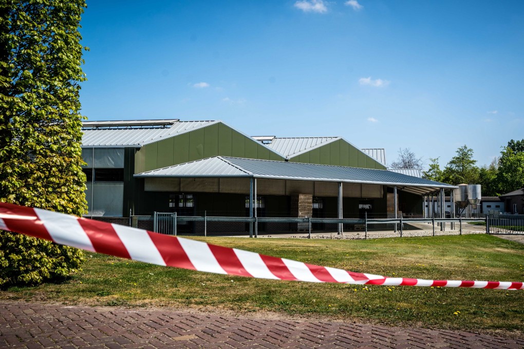 A mink farm at Beek en Donk in the Netherlands is one of two that have been quarantined after animals were infected with the coronavirus. Photo: EPA-EFE