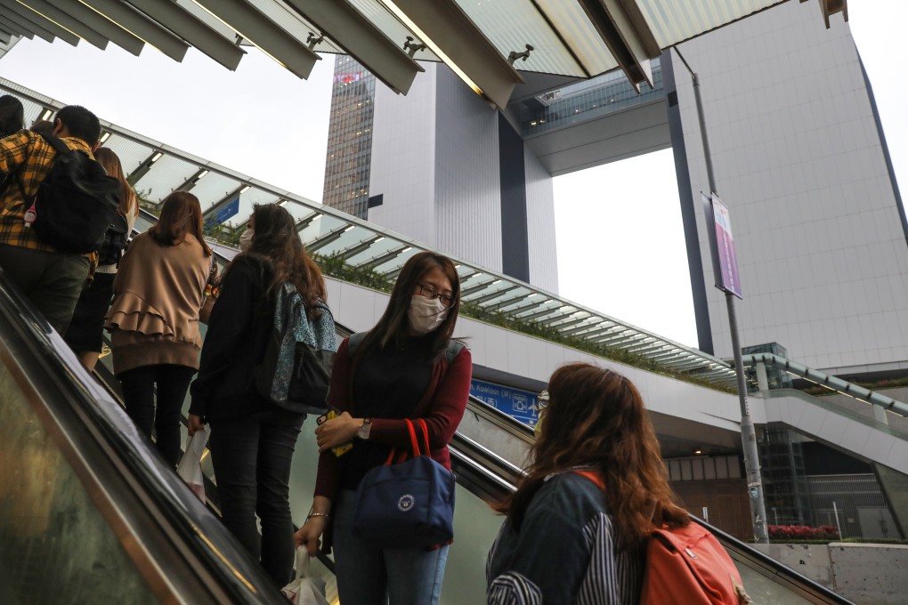 Civil servants heading to work at Tamar in Admiralty early last month. Photo: Sam Tsang