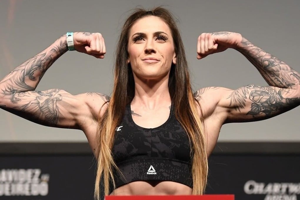 Megan Anderson at the UFC Fight Night 169 ceremonial weigh-in. Photo: Zuffa LLC/Handout