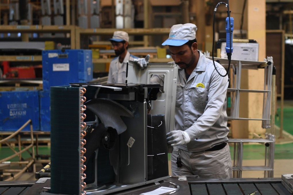 Electrical machinery and equipment amount to 30 per cent of India’s imports from China. Photo: AFP