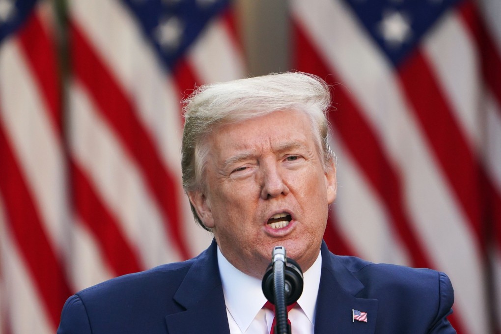 US President Donald Trump has repeated his threat to seek compensation. Photo: AFP