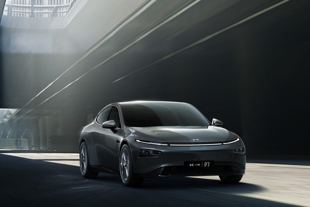 Supercharging stations for Xpeng Motors’ new P7 electric sports car currently total 164 contracted and signed units across 35 cities in China. Photo: Handout