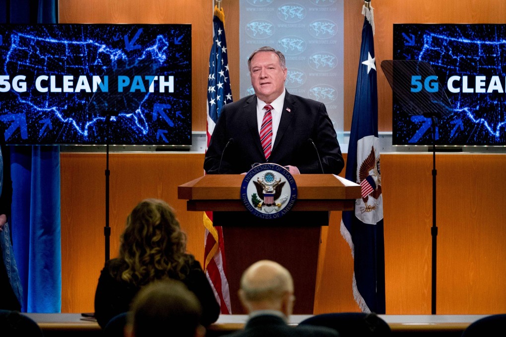 US Secretary of State Mike Pompeo speaks at a news conference on Wednesday in Washington. Photo: AFP