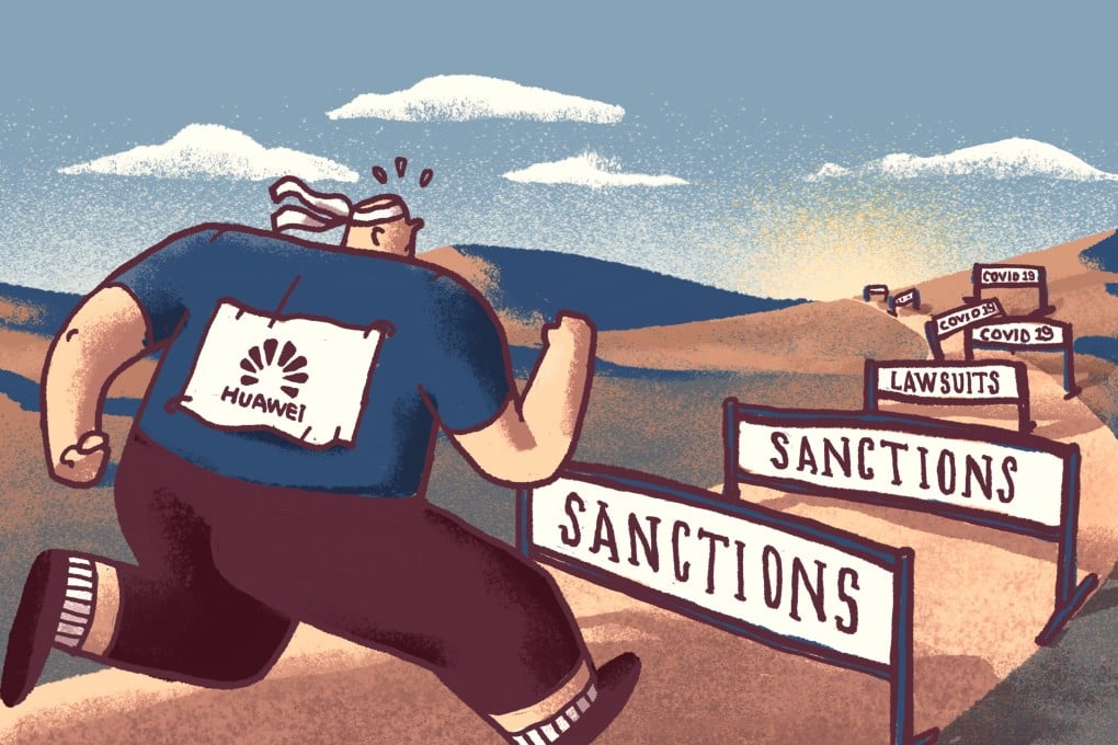 Huawei's main challenges in 2020 will include dealing with US restrictions and the effects of the Covid-19 health crisis. Illustration: Perry Tse