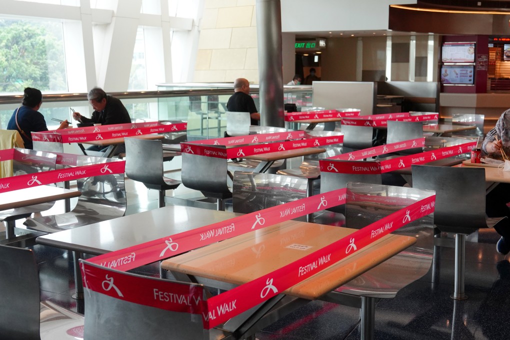 Hong Kong restaurants‘ capacity was cut in half during the coronavirus lockdown. Photo: Sam Tsang