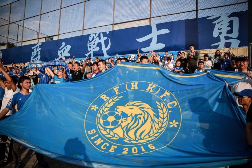 Guangzhou-based R&F still lead the table but are now level with Lee Man and Southern after three teams pulled out. Photo: Twitter/@HKRffC