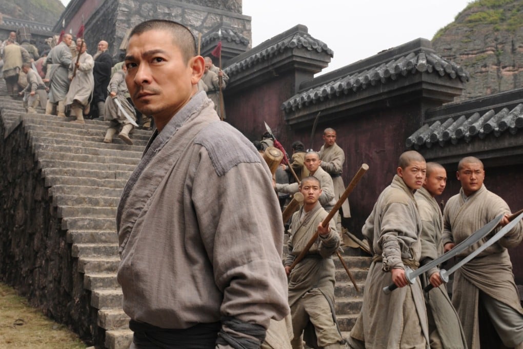 Andy Lau in a scene from Shaolin (2011). Shaolin Monastery’s history of fighting monks has hugely influenced wuxia and kung fu films.