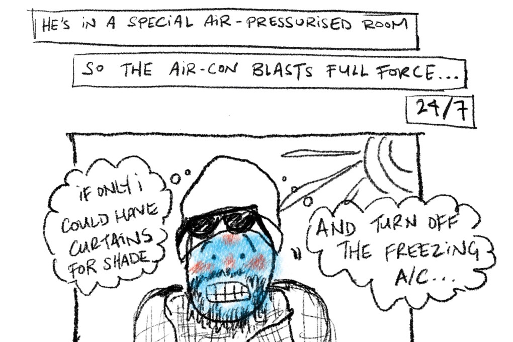 Carol Bellese Choi says sketching the funny side of quarantine life in Hong Kong helped her cope with her isolation and anxiety. Photo: courtesy of Carol Bellese Choi