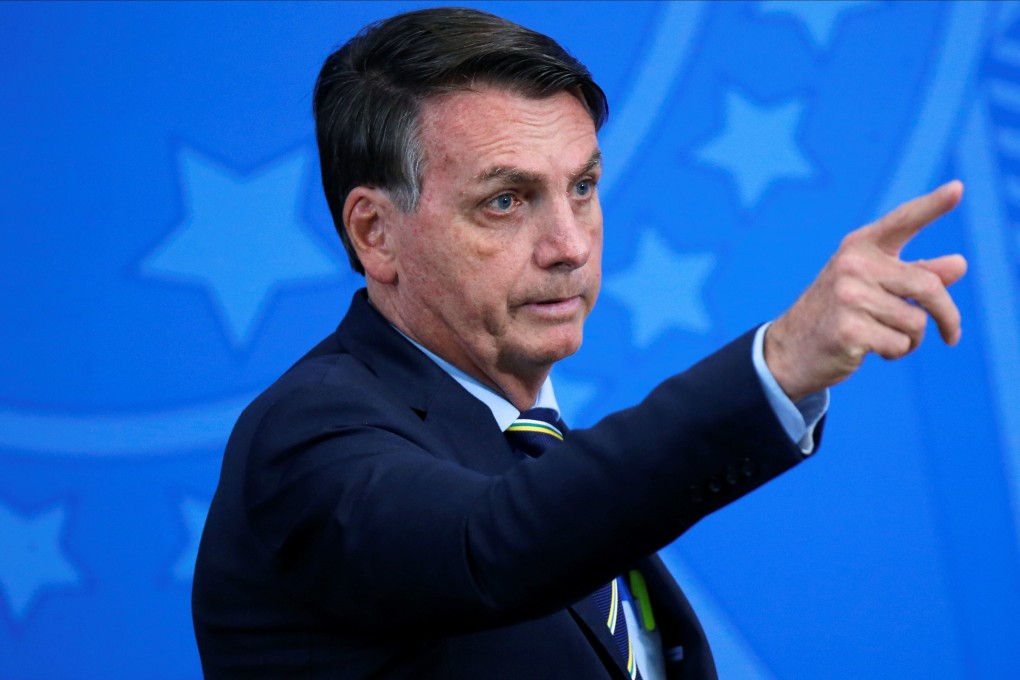 Brazil's President Jair Bolsonaro has regularly been at odds with the World Health Organisation since the coronavirus pandemic began. Photo: Reuters