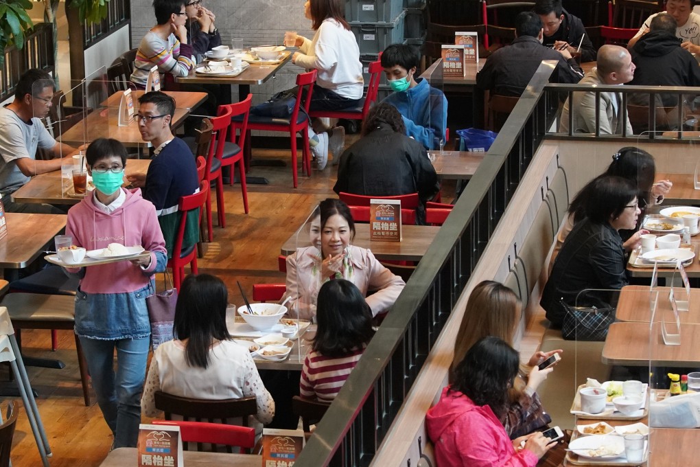 A ban on tables of more than four people is expected to be relaxed. Photo: Felix Wong