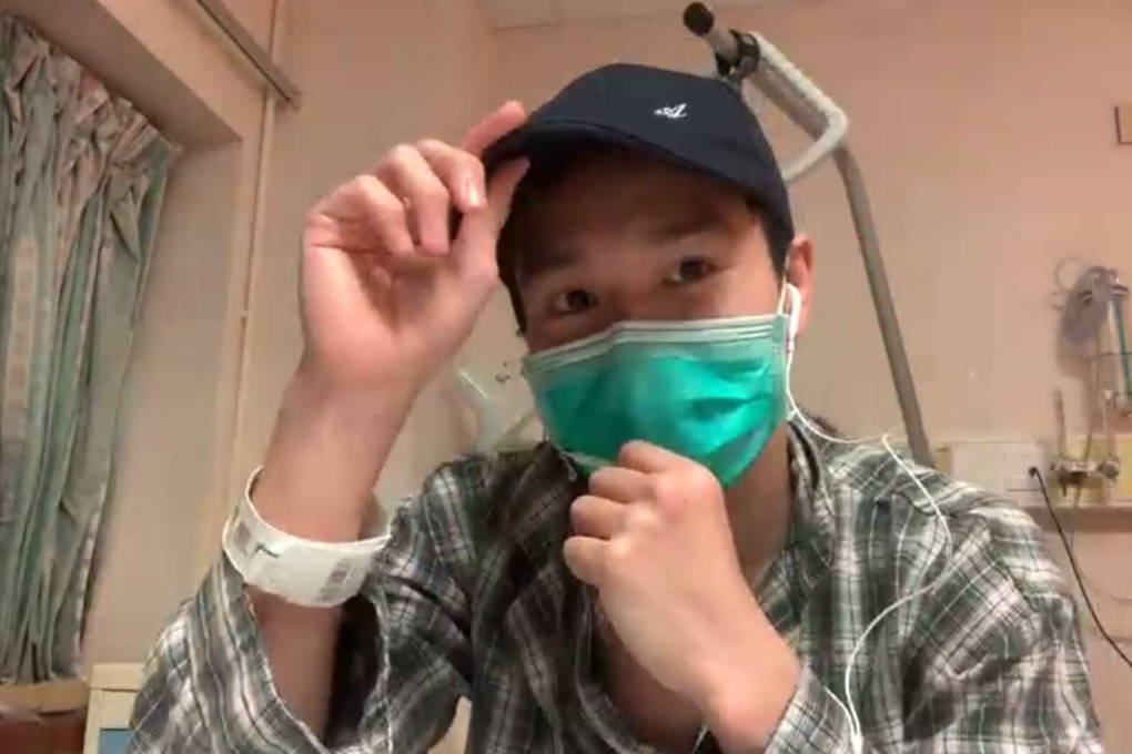 Lee Chun-ho chats to his fellow athletes and supporters on Zoom. Photo: Screenshot