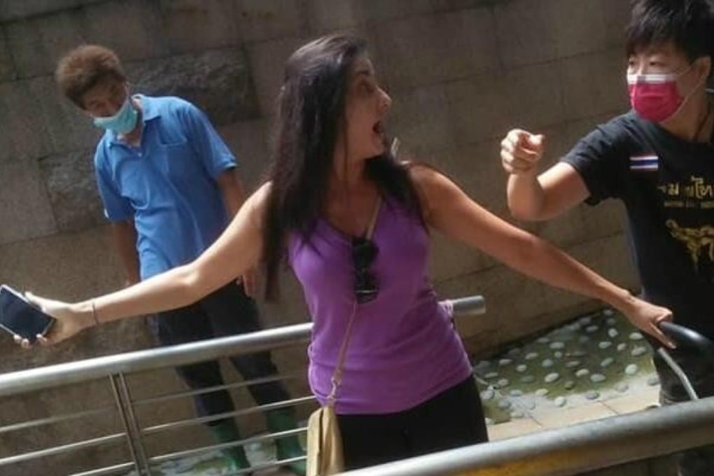 Singapore police are investigating a 40-year-old woman who refused to wear a face mask to prevent the spread of Covid-19, and allegedly assaulted a woman during an argument with members of the public at Shunfu Mart. Photo: Twitter