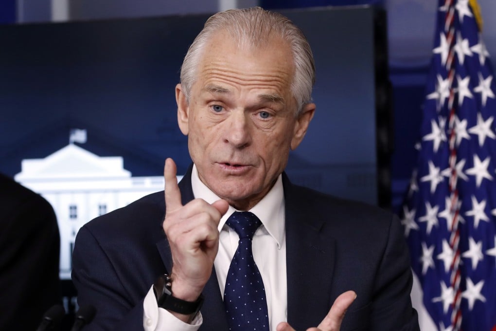 White House trade adviser Peter Navarro said US President Donald Trump would be signing an executive order requiring the purchase of medical supplies from American manufacturers. Photo: AP