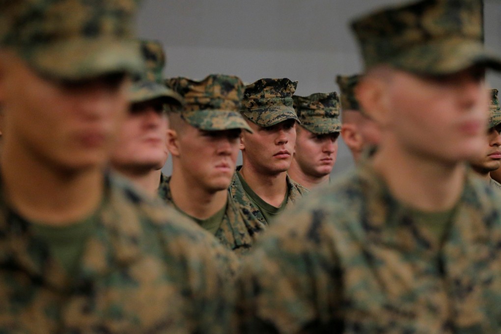 US Marines in formation during a joint military exercise with Australian forces. Photo: Reuters