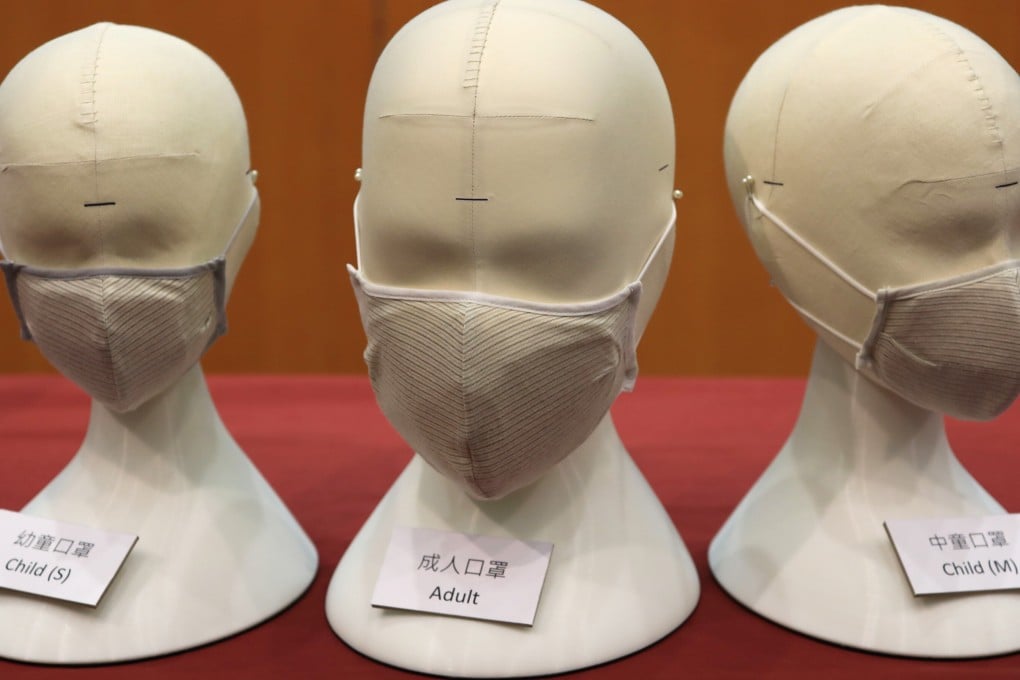 The masks can be handwashed with soap and water after each use. Photo: May Tse