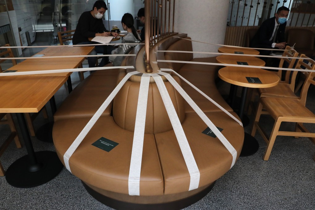 Social-distancing rules were in force for the food and beverage sector. Photo: K.Y. Cheng