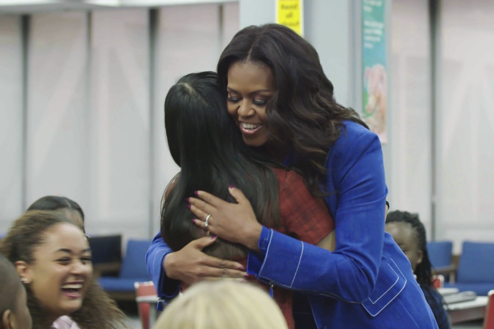 Former US first lady Michelle Obama in a scene from the documentary Becoming, now streaming on Netflix. Photo: AP
