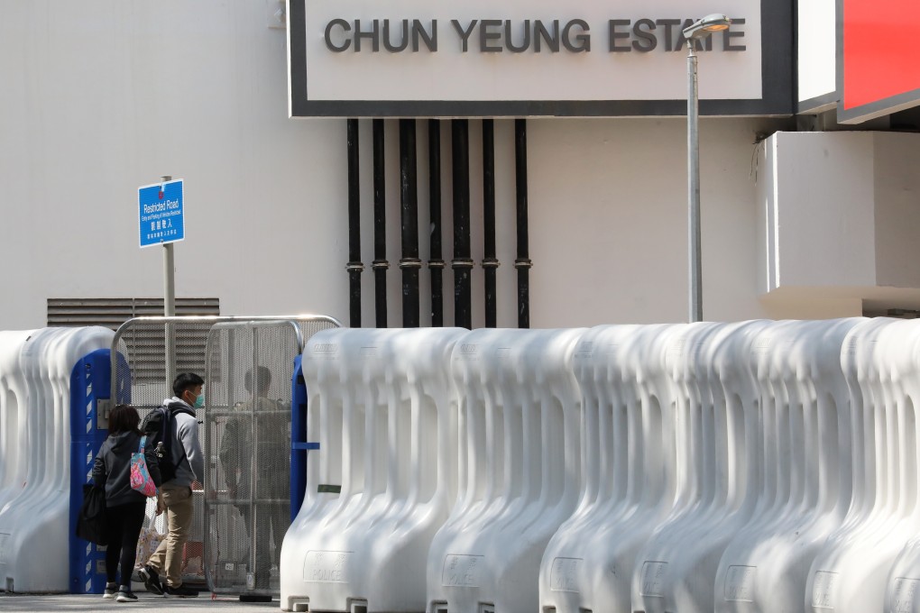 The government-run quarantine facility at Chun Yeung Estate in Fo Tan, Hong Kong. Photo: K.Y. Cheng