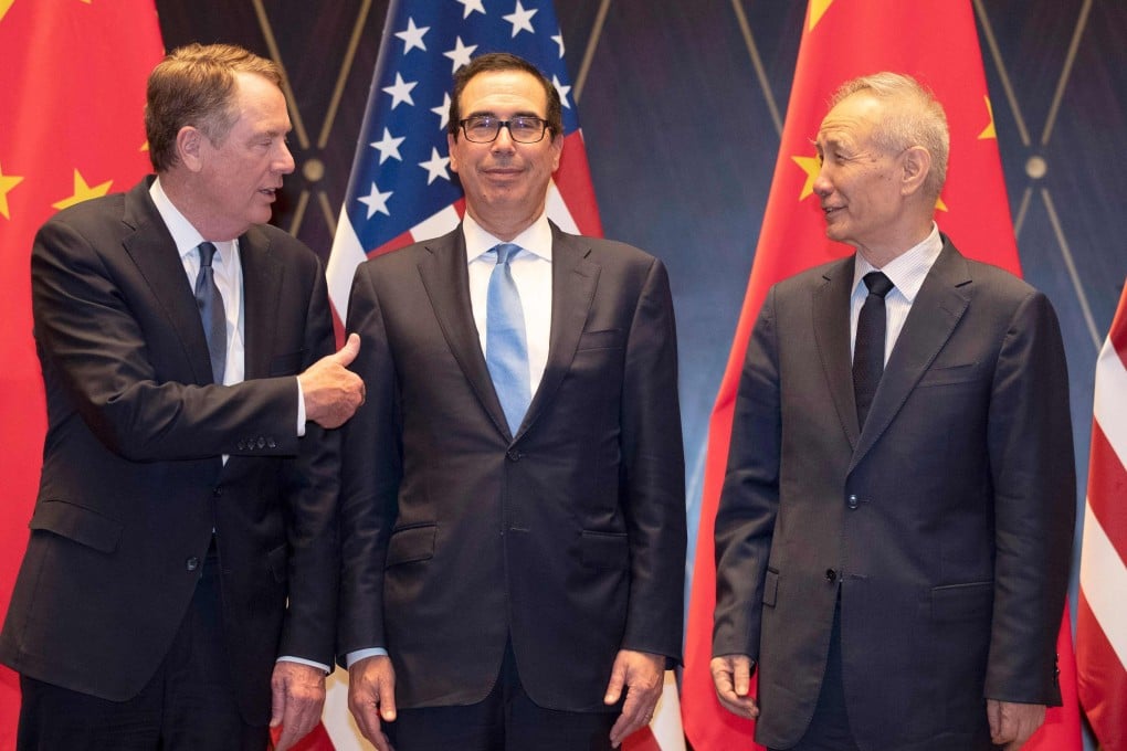 Chinese Vice-Premier Liu He will be on the call, according to people familiar with the matter. The US will be represented by US Trade Representative (USTR) Robert Lighthizer (left), one of the people said. Photo: AFP