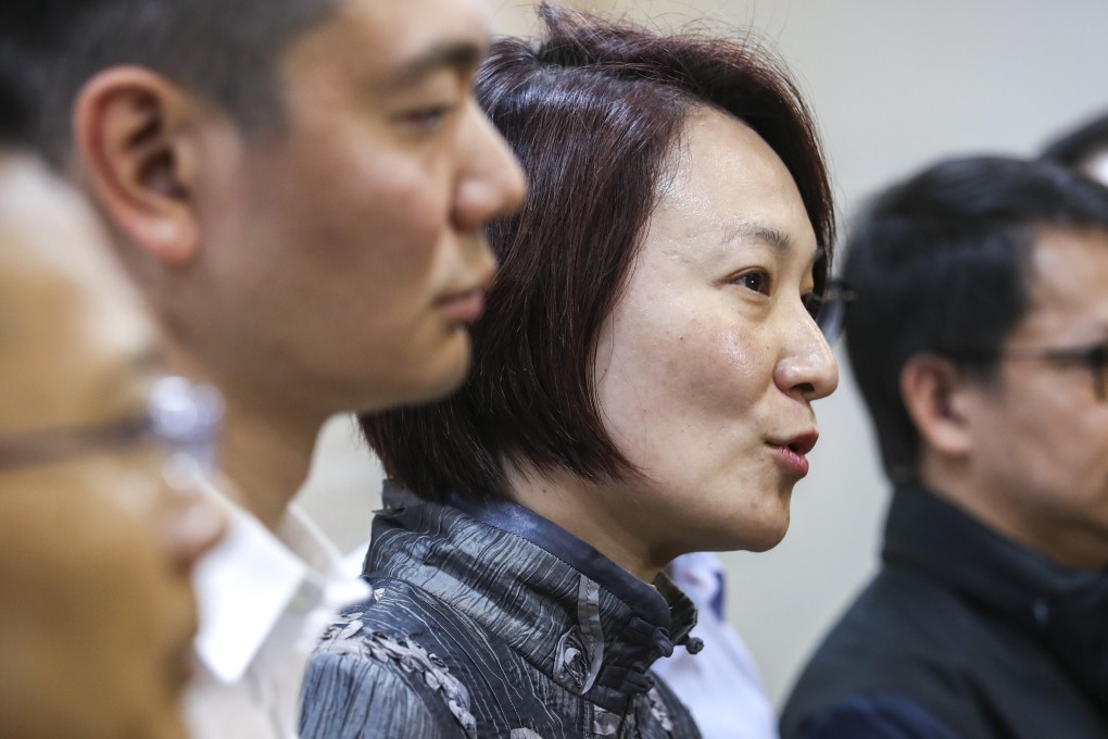Starry Lee (centre) is in the eye of the storm as incumbent chairwoman of the House Committee standing for re-election. Photo: Robert Ng