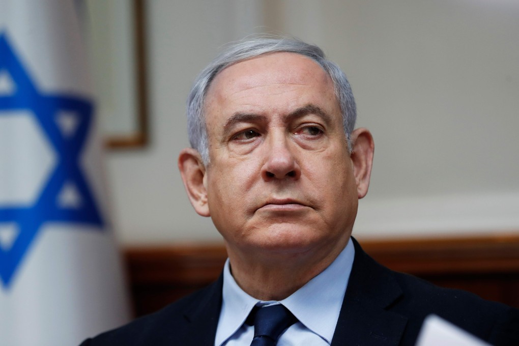 Israeli Prime Minister Benjamin Netanyahu chairing the weekly cabinet meeting in Jerusalem in February. Photo: AFP