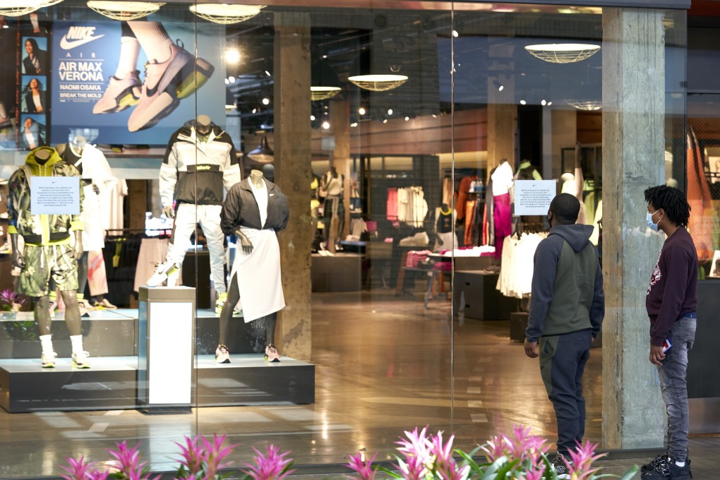 With the likes of Nike and Adidas closing retail stores around the world to comply with social distancing requirements, analysts also said orders plummeted 50 per cent in the second quarter, although the company declined to comment on the media reports. Photo: Bloomberg