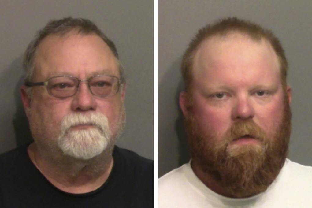 Gregory McMichael (L) and his son Travis McMichael have been charged with murder in the February shooting death of Ahmaud Arbery. Photo: AP