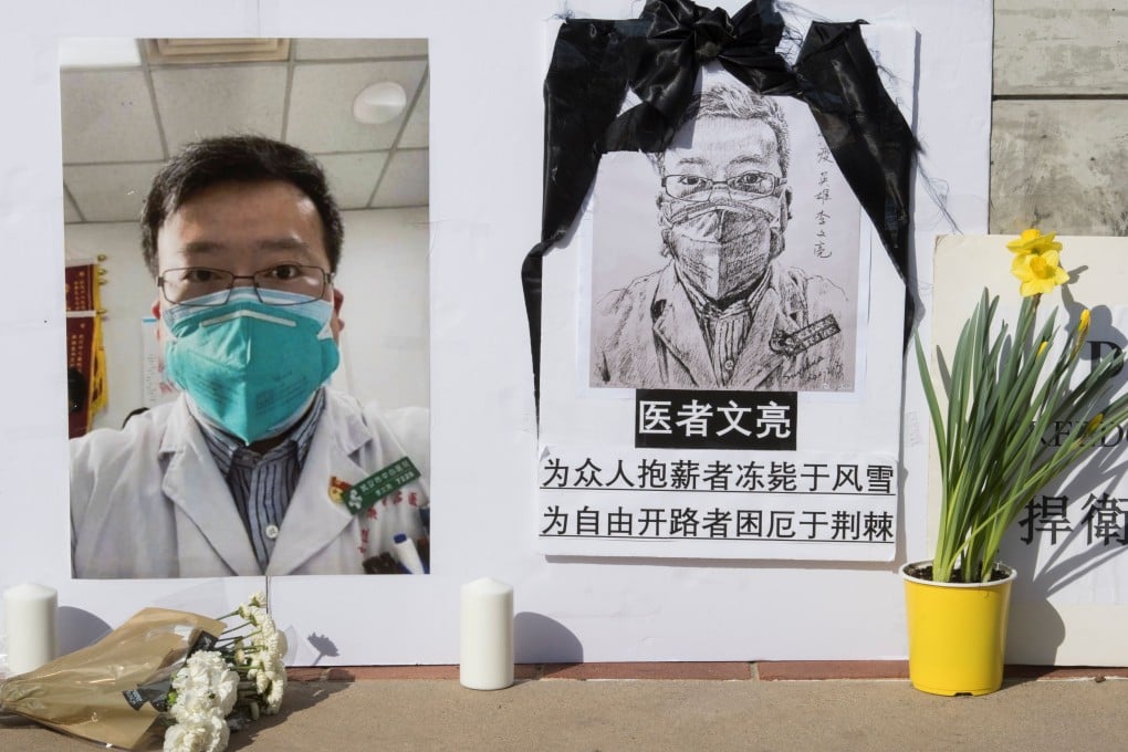 US lawmakers proposed renaming the street in front of China’s embassy after the late Wuhan doctor Li Wenliang. Photo: AFP