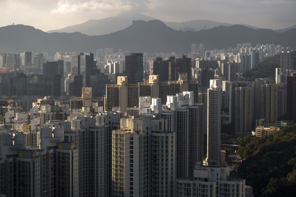 Aerial view of residential buildings in front of Lion Rock in the Yau Tong area, east of the Kowloon Peninsula in Hong Kong. Photo: Sun Yeung