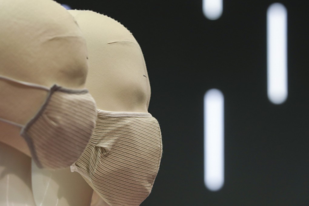 The masks were designed by the Hong Kong Research Institute of Textiles and Apparel and can be reused 60 times. Photo: May Tse