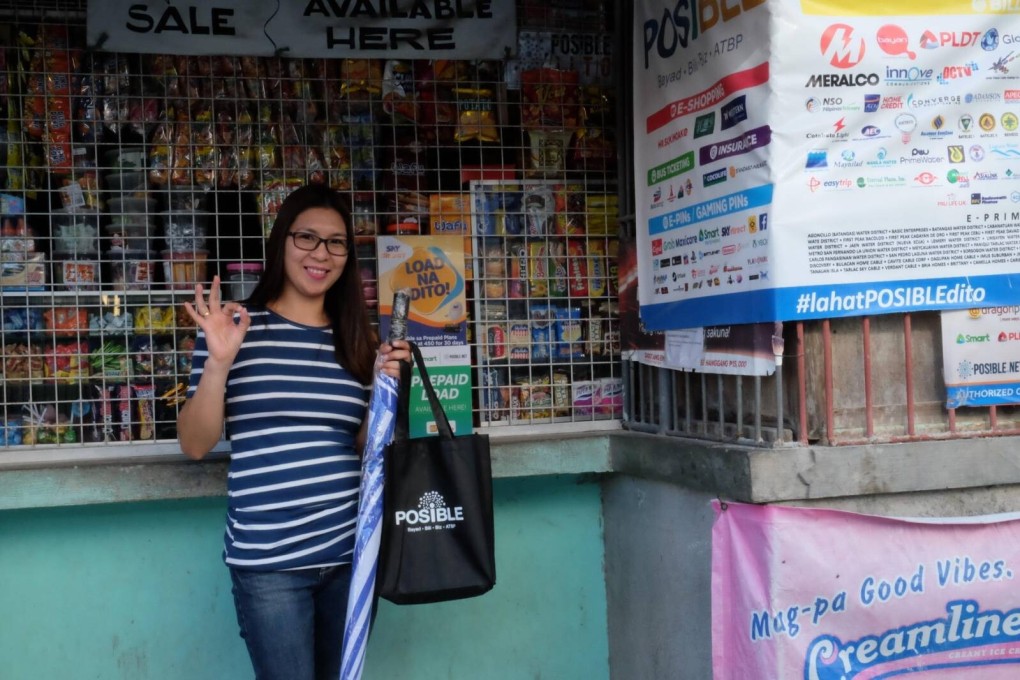 Dolly Pelle at her sari-sari store. Photo: Posible