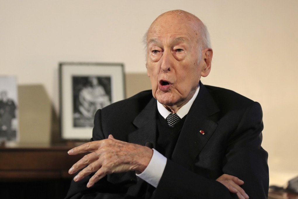 Former French president Valéry Giscard d'Estaing speaks during an interview in Paris in 2020. Photo: AP