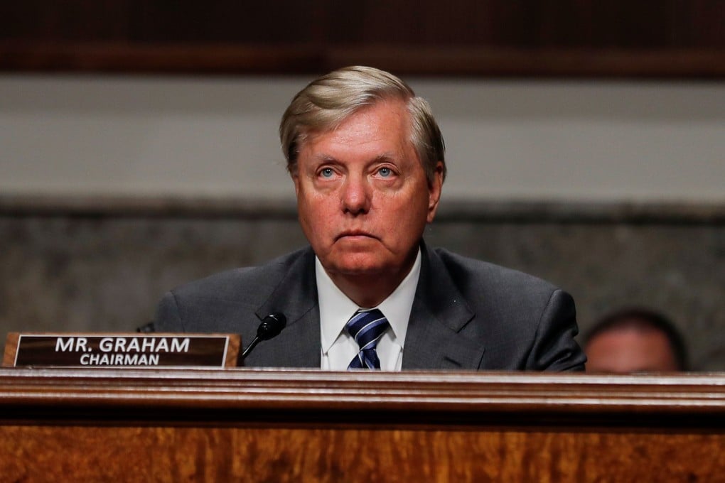 US Senate Judiciary Committee Chairman Lindsey Graham presides during hearing on Capitol Hill on Tuesday. Photo: AFP