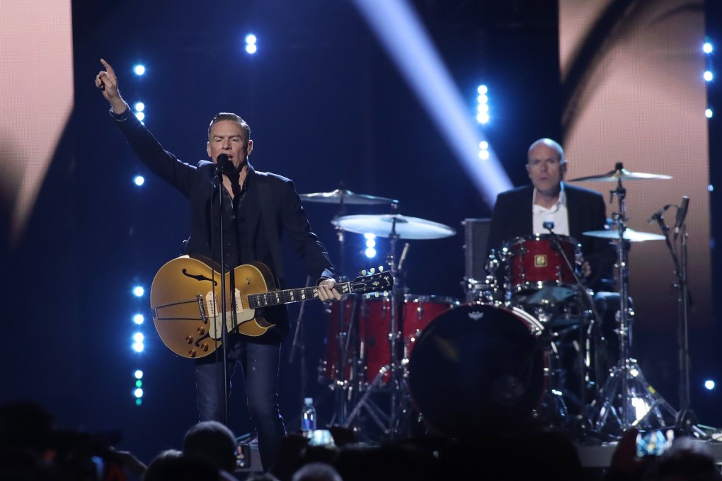 Bryan Adams performs during the Juno awards show at the Canadian Tire Centre in Ottawa, Canada, in April 2017. Photo: AFP