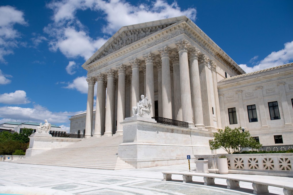 The US Supreme Court is seen following oral arguments in Trump v. Mazars and Trump v. Deutsche Bank on Tuesday. Photo: AFP