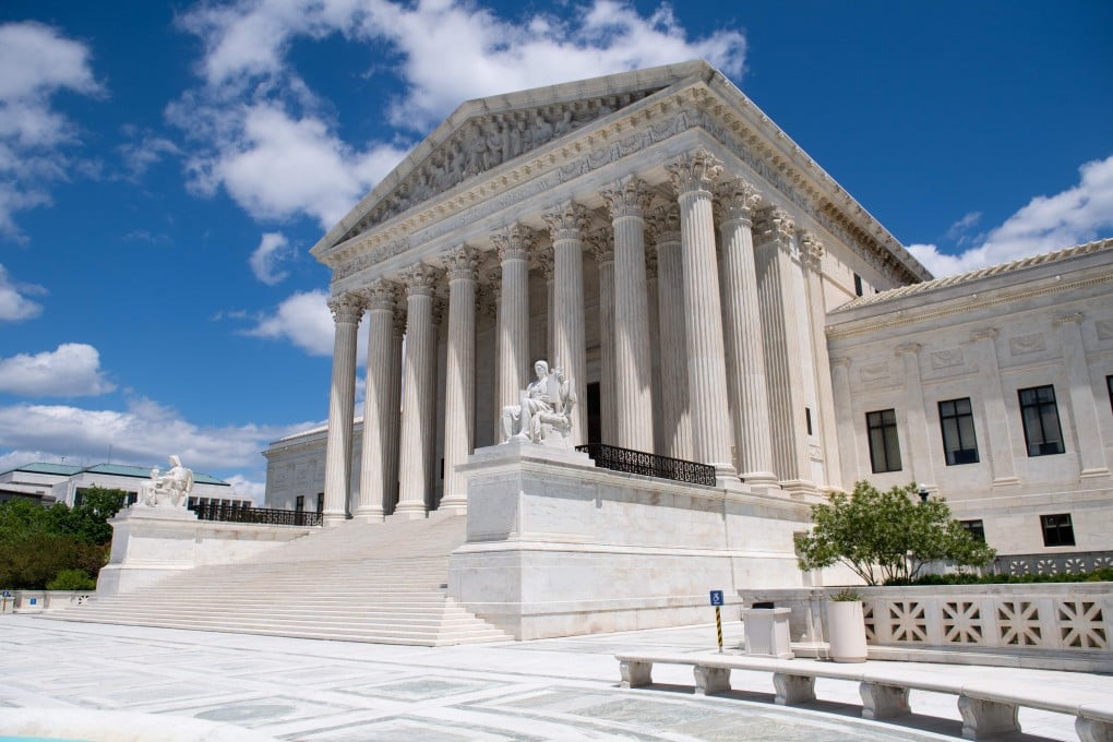 The US Supreme Court is seen following oral arguments in Trump v. Mazars and Trump v. Deutsche Bank on Tuesday. Photo: AFP